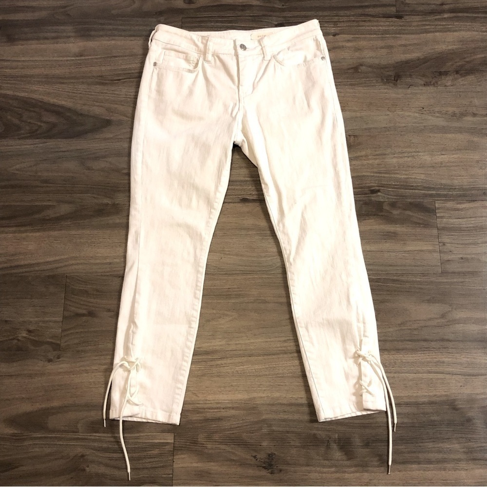 Pilcro and the Letterpress Jeans Women's 27 Skinny Mid Rise Lace Ankle Mid Rise